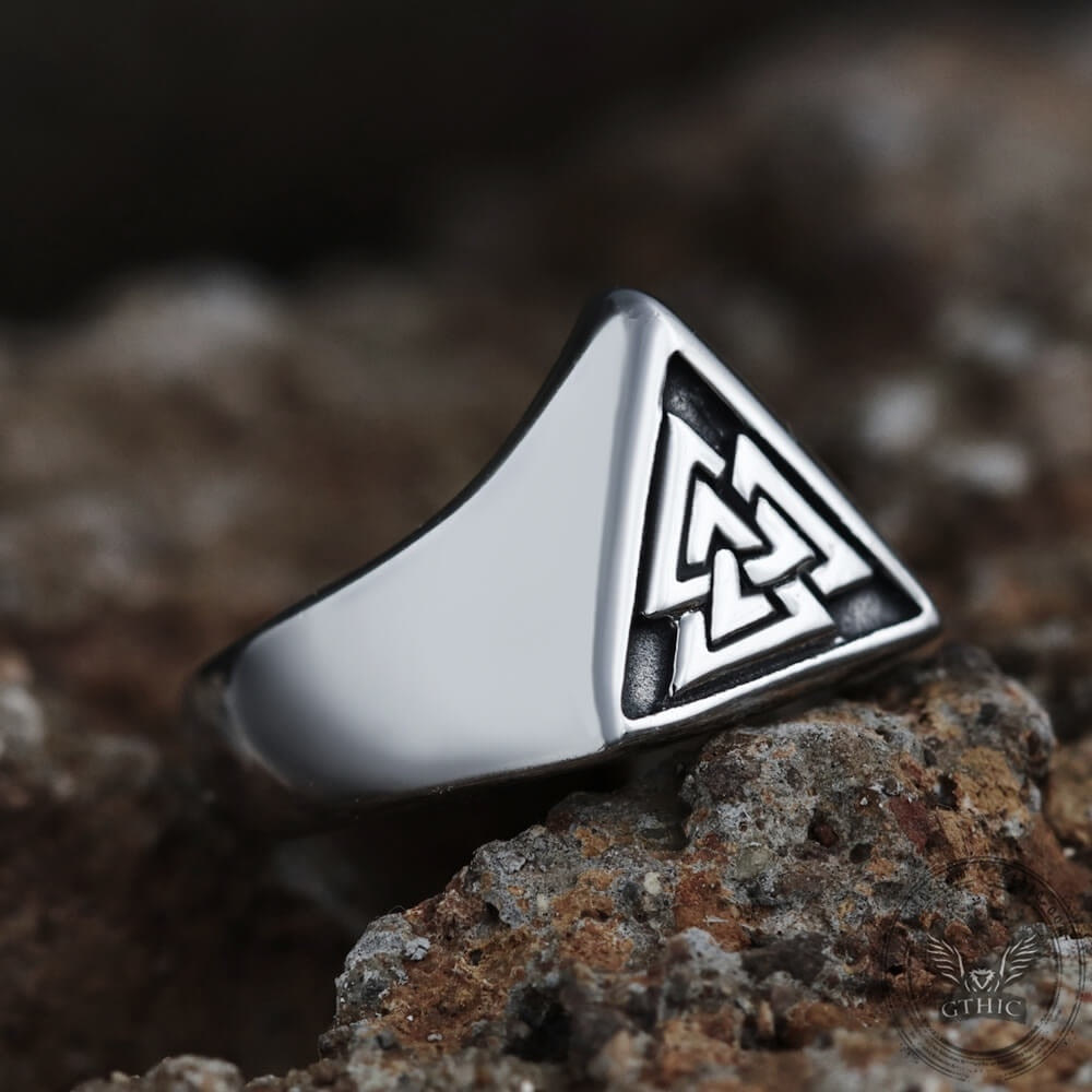 WorldNordisches Dreieck Wikinger Mythos Valknut Siegelring