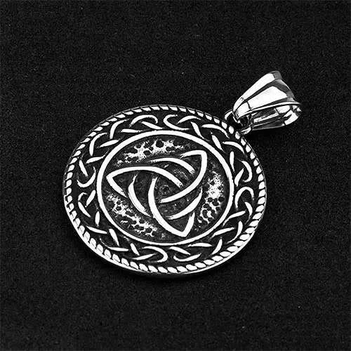 WorldNorse Wikinger- Rune mit keltischer Triquetra Trinitätshalskette
