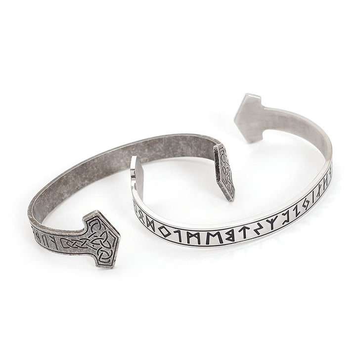 WorldNorse Mjölnir Keltischer Knoten Armreif Rune