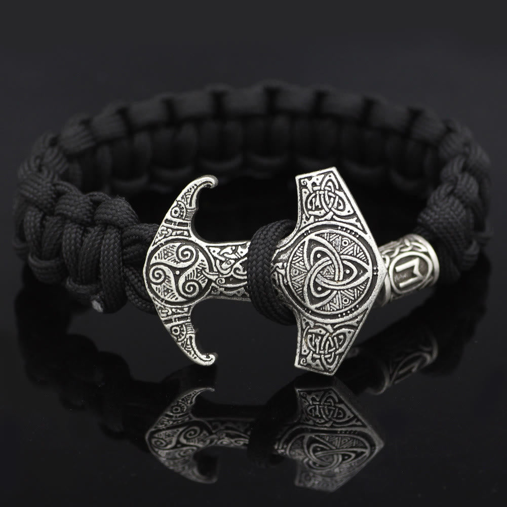 WorldNorse Odin Rune Bead Thor Hammer Mjölnir Armband