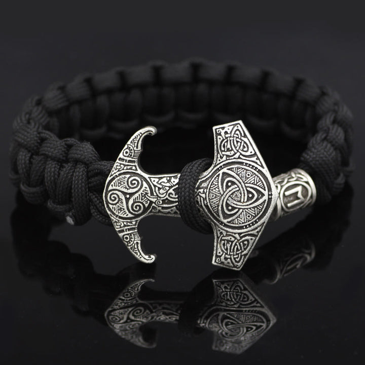 WorldNorse Odin Rune Bead Thor Hammer Mjölnir Armband