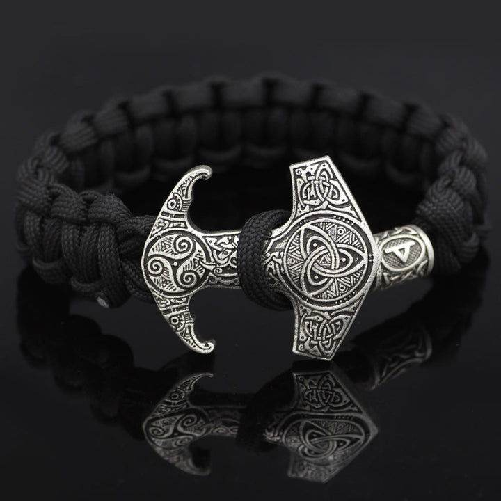 WorldNorse Odin Rune Bead Thor Hammer Mjölnir Armband