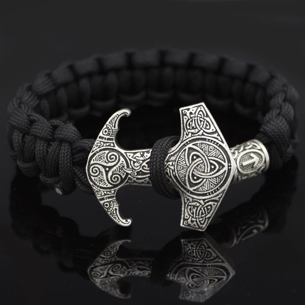 WorldNorse Odin Rune Bead Thor Hammer Mjölnir Armband