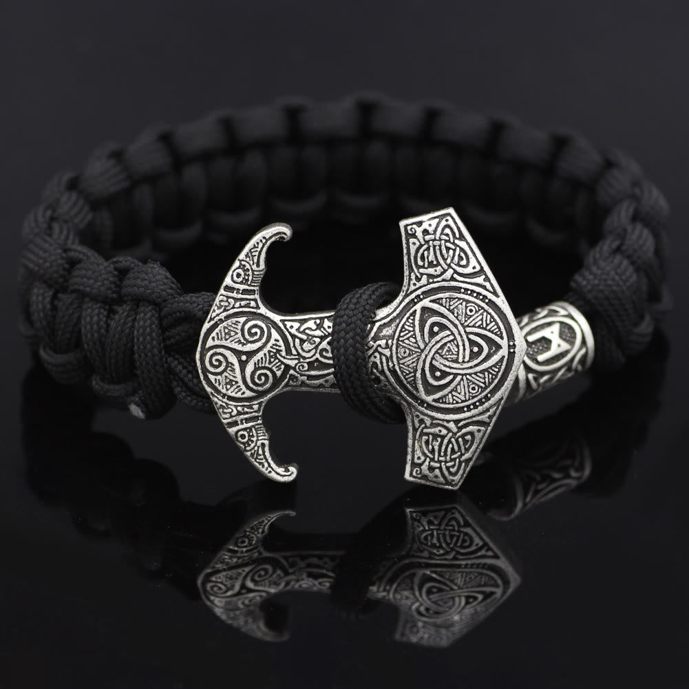 WorldNorse Odin Rune Bead Thor Hammer Mjölnir Armband