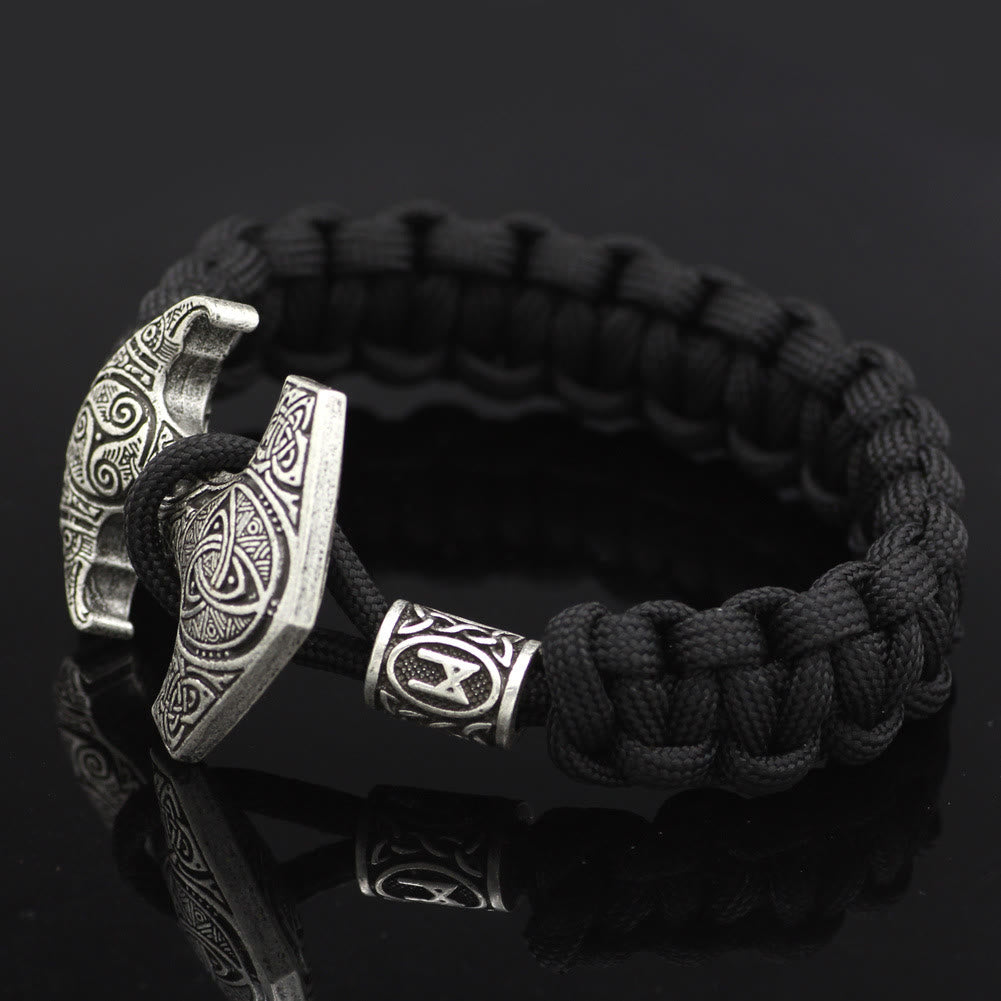 WorldNorse Odin Rune Bead Thor Hammer Mjölnir Armband