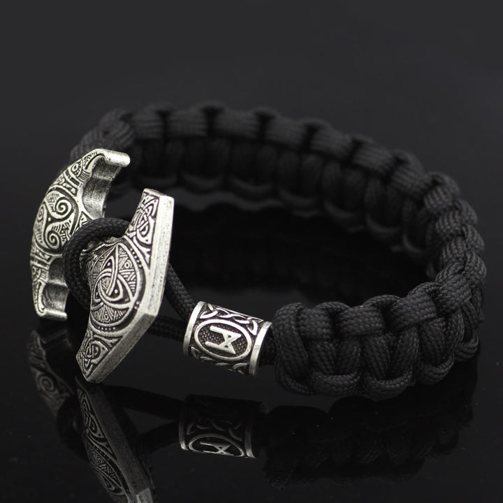 WorldNorse Odin Rune Bead Thor Hammer Mjölnir Armband