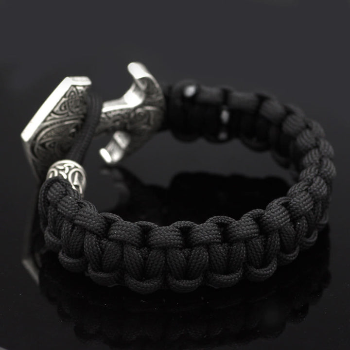 WorldNorse Odin Rune Bead Thor Hammer Mjölnir Armband