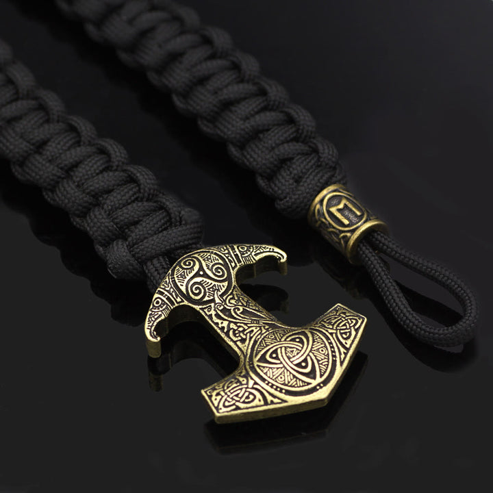 WorldNorse Odin Rune Bead Thor Hammer Mjölnir Armband