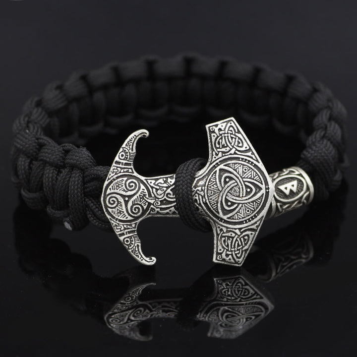 WorldNorse Odin Rune Bead Thor Hammer Mjölnir Armband