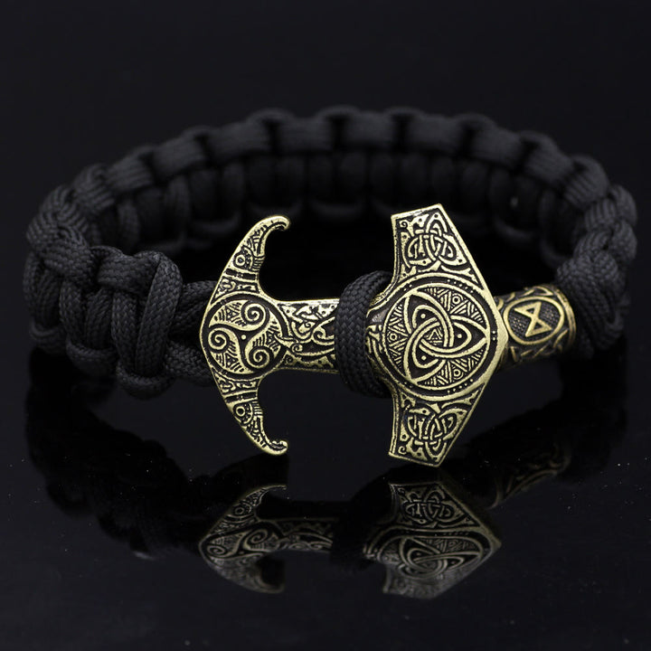 WorldNorse Odin Rune Bead Thor Hammer Mjölnir Armband