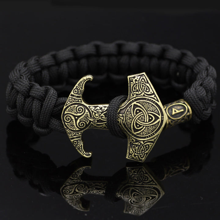 WorldNorse Odin Rune Bead Thor Hammer Mjölnir Armband