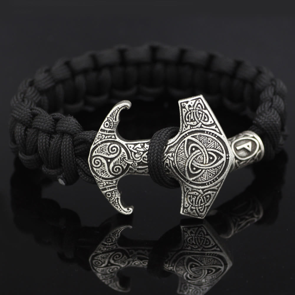 WorldNorse Odin Rune Bead Thor Hammer Mjölnir Armband