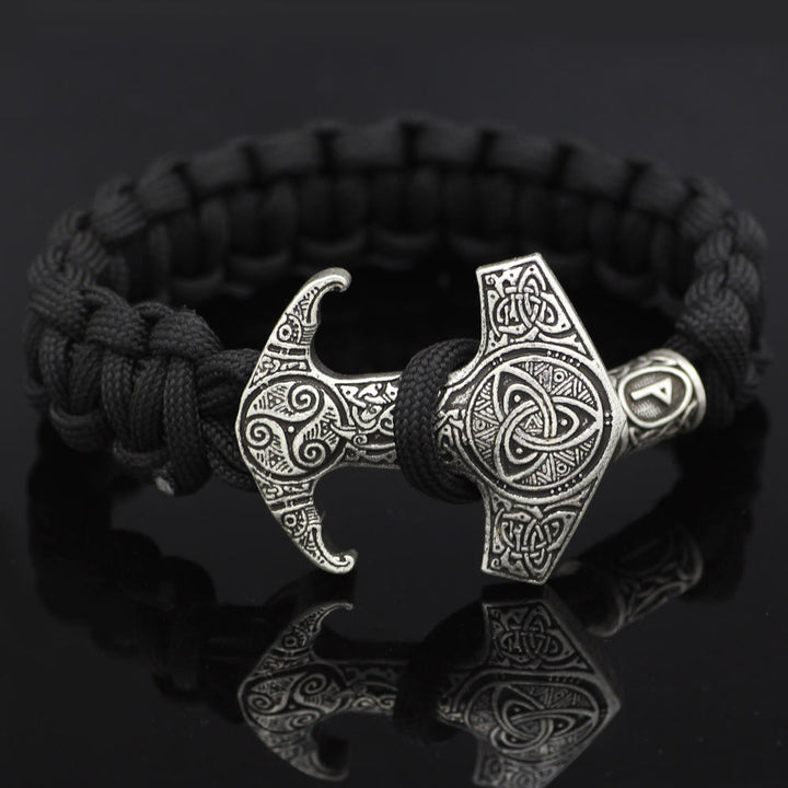 WorldNorse Odin Rune Bead Thor Hammer Mjölnir Armband