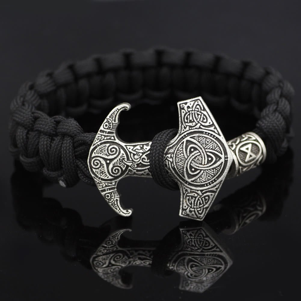 WorldNorse Odin Rune Bead Thor Hammer Mjölnir Armband