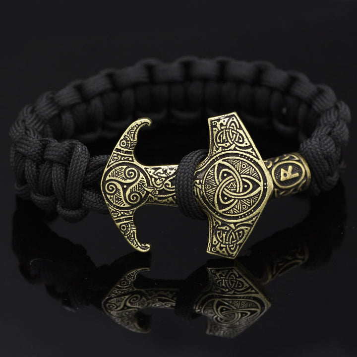 WorldNorse Odin Rune Bead Thor Hammer Mjölnir Armband