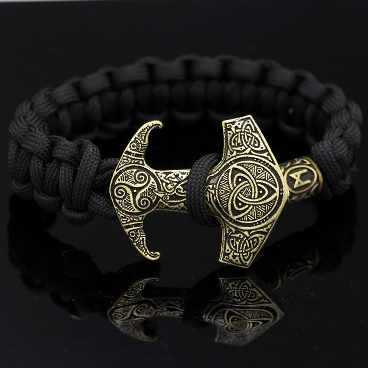 WorldNorse Odin Rune Bead Thor Hammer Mjölnir Armband