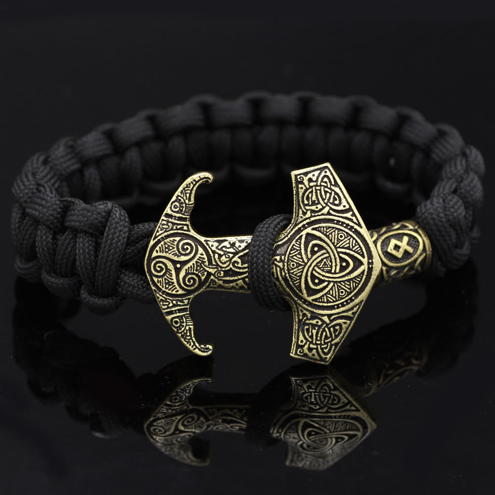 WorldNorse Odin Rune Bead Thor Hammer Mjölnir Armband