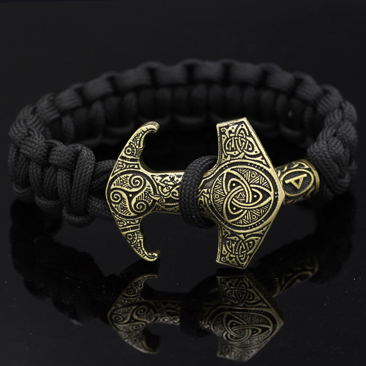 WorldNorse Odin Rune Bead Thor Hammer Mjölnir Armband