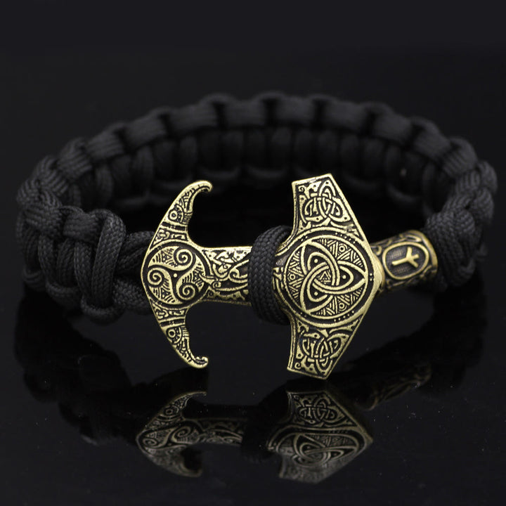 WorldNorse Odin Rune Bead Thor Hammer Mjölnir Armband
