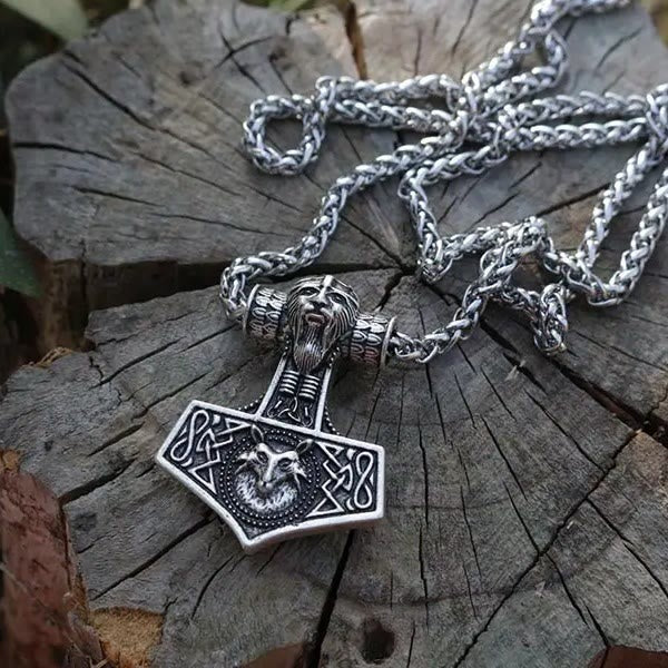 WorldNorse Viking Man Thors Hammer Mjölnir Halskette