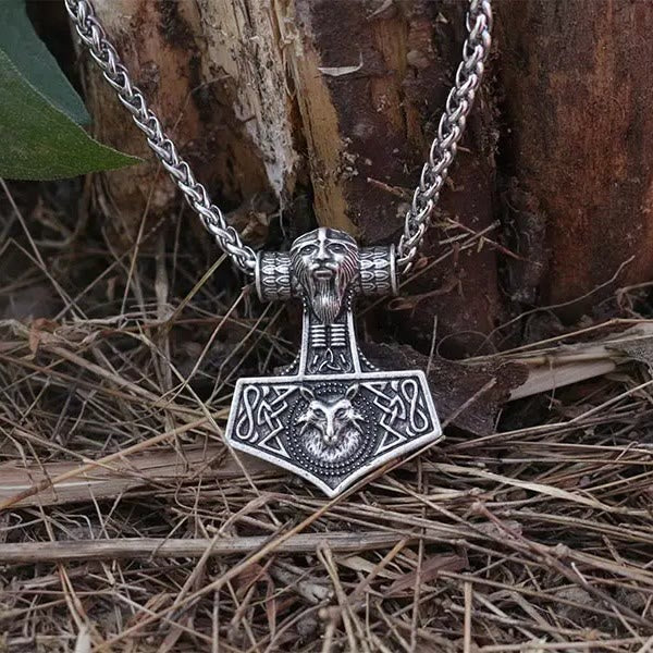 WorldNorse Viking Man Thors Hammer Mjölnir Halskette