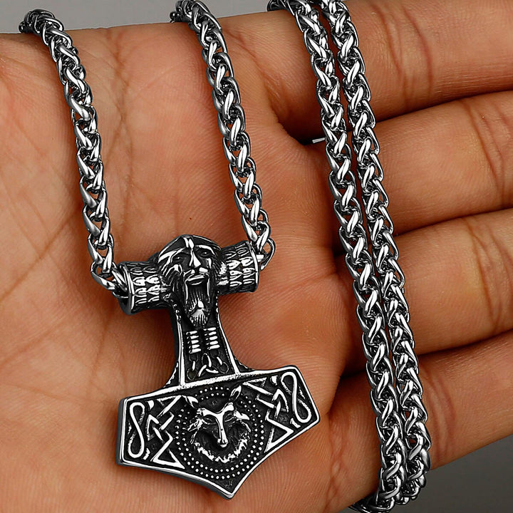 WorldNorse Viking Man Thors Hammer Mjölnir Halskette