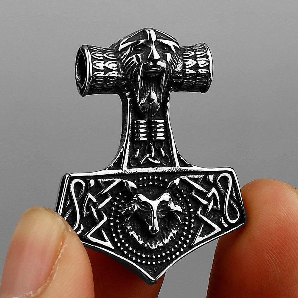 WorldNorse Viking Man Thors Hammer Mjölnir Halskette