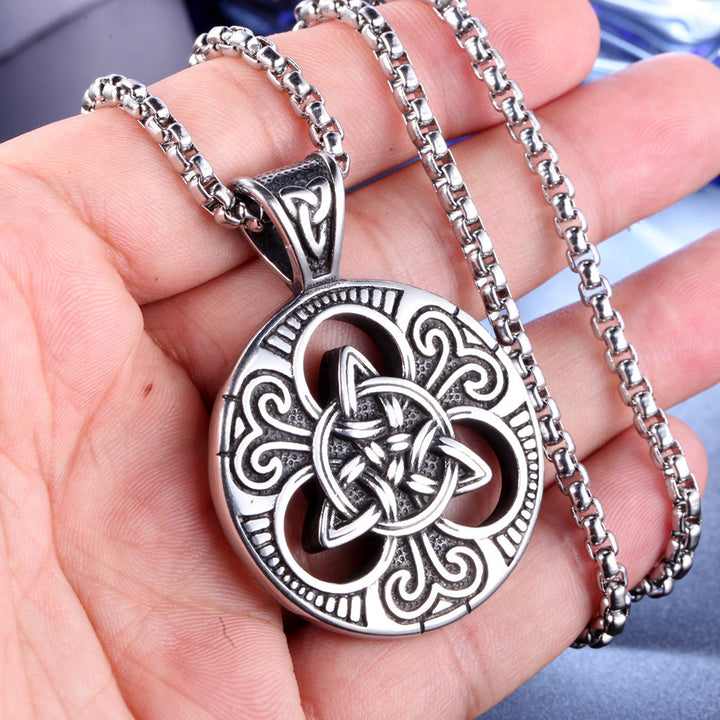 WorldNorse Klassische Keltischer Knoten Triquetra Halskette