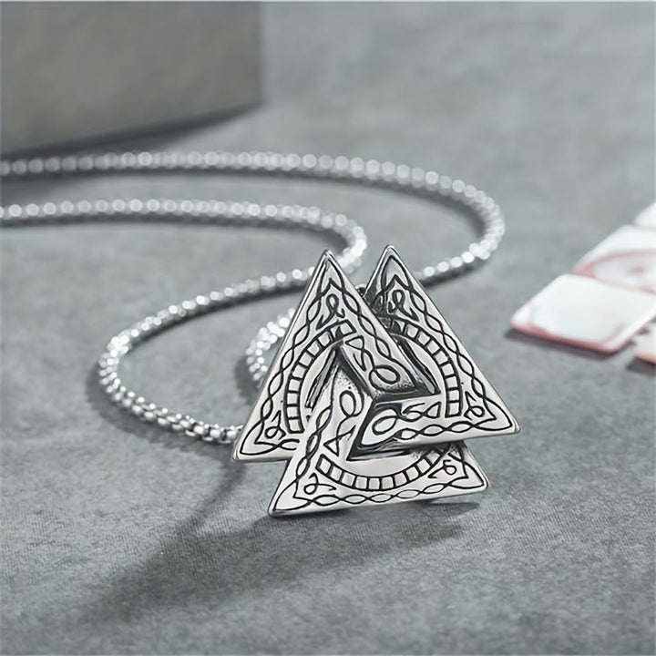 WorldNorse Wikinger-Pirat-Odin-Dreieck- Valknut -Halskette - image 2