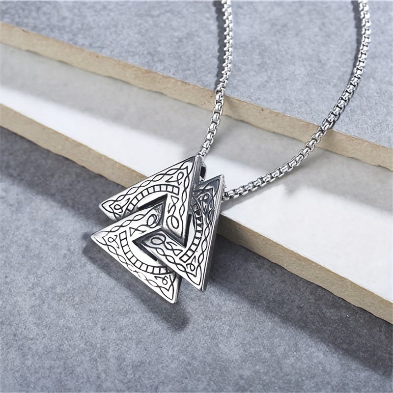 WorldNorse Wikinger-Pirat-Odin-Dreieck- Valknut -Halskette - image 4