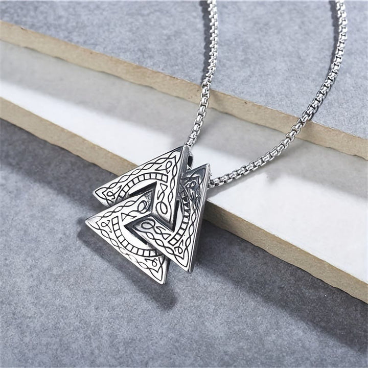 WorldNorse Wikinger-Pirat-Odin-Dreieck- Valknut -Halskette - image 4