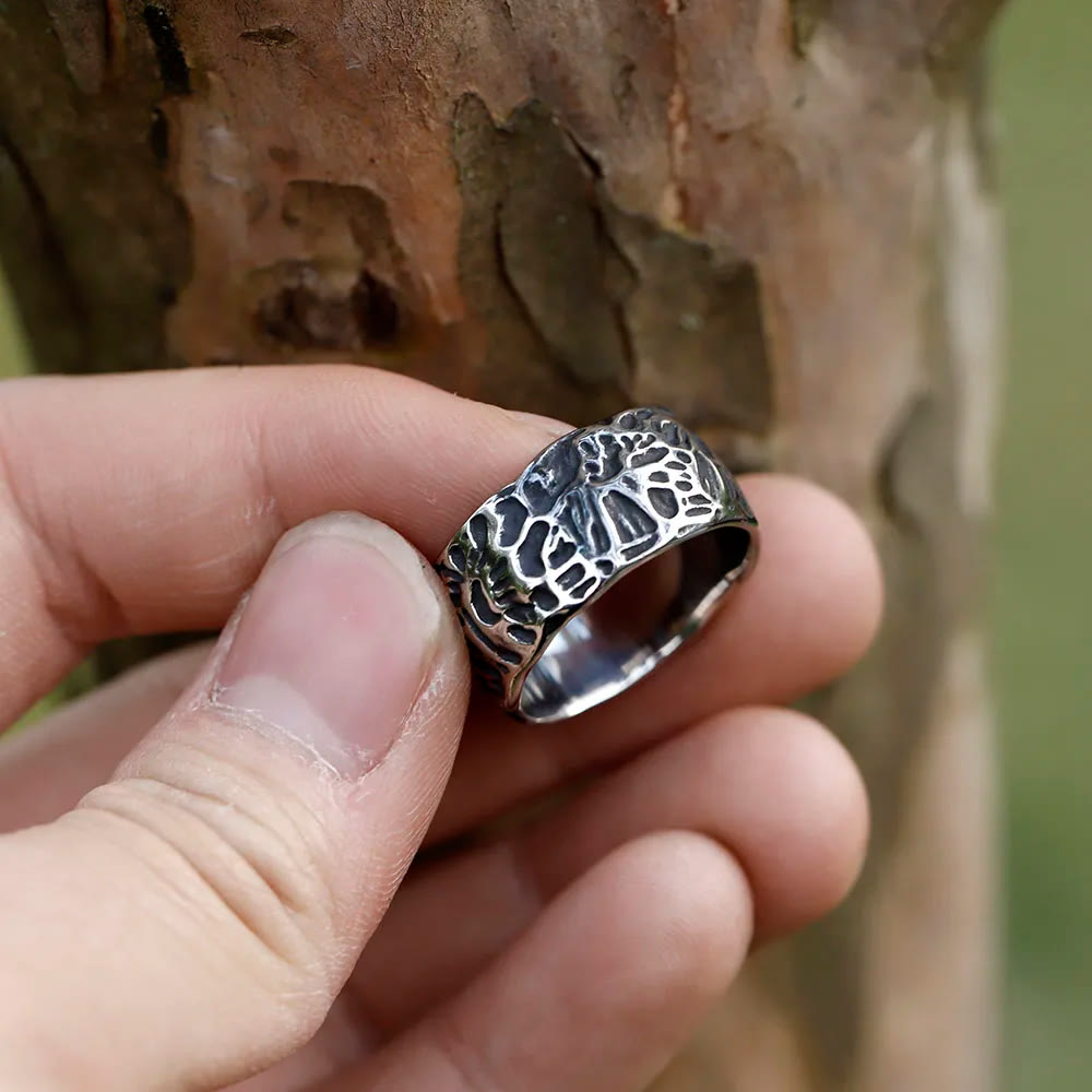 WorldNorse Vintage Einzigartiger Odin Valknut Domineering Ring