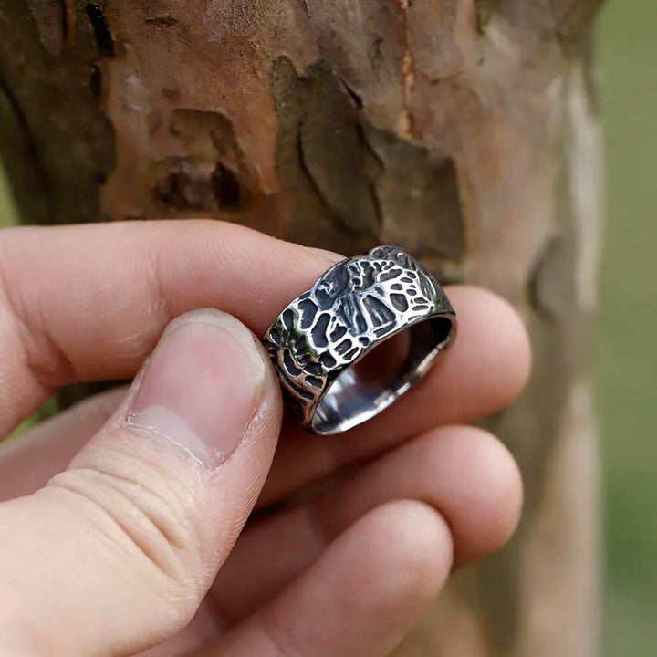 WorldNorse Vintage Einzigartiger Odin Valknut Domineering Ring