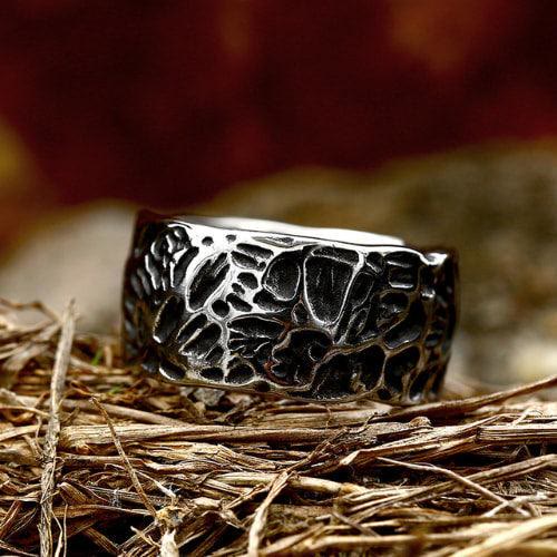 WorldNorse Vintage Einzigartiger Odin Valknut Domineering Ring