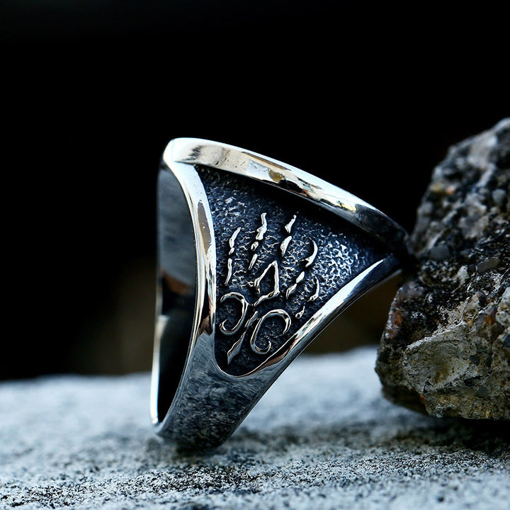WorldNorse Viking Keltischer Knoten Wolf mit Krallenring - image 2