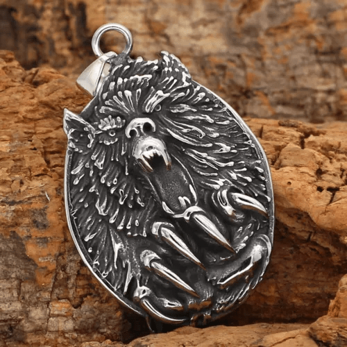 WorldNorse Viking Fenrir Wolf Anhänger Halskette