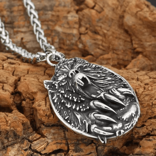 WorldNorse Viking Fenrir Wolf Anhänger Halskette