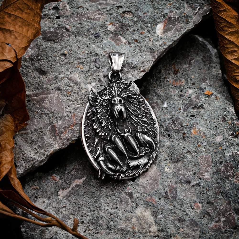 WorldNorse Viking Fenrir Wolf Anhänger Halskette