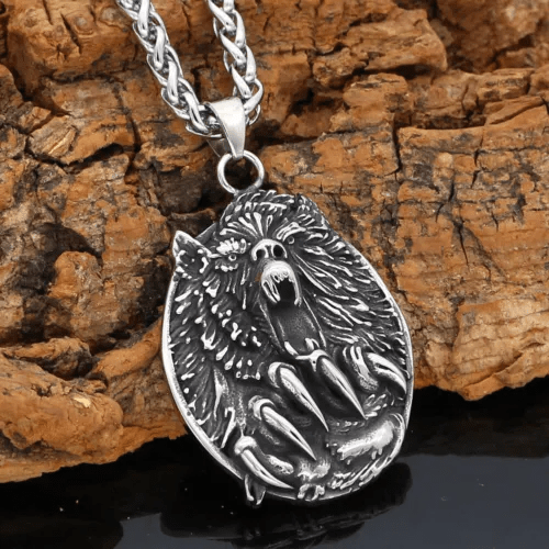WorldNorse Viking Fenrir Wolf Anhänger Halskette
