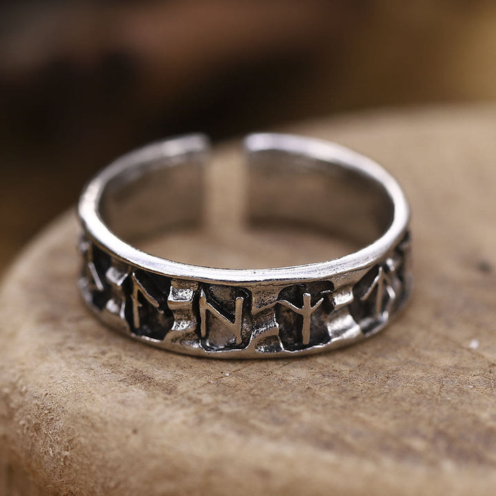 WorldNorse Ancient Futhark Rune Viking Öffnungsring