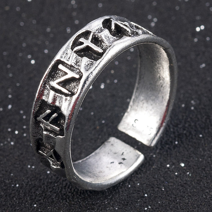 WorldNorse Ancient Futhark Rune Viking Öffnungsring