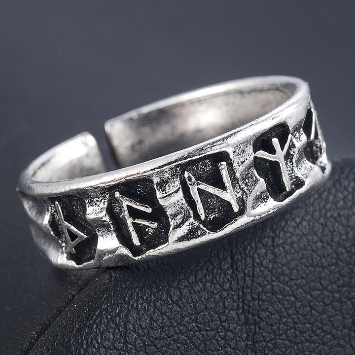 WorldNorse Ancient Futhark Rune Viking Öffnungsring