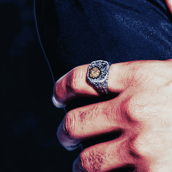 WorldNorse 925 Sterling Silber Wikinger Siegelring Magischer Kreis - image 3