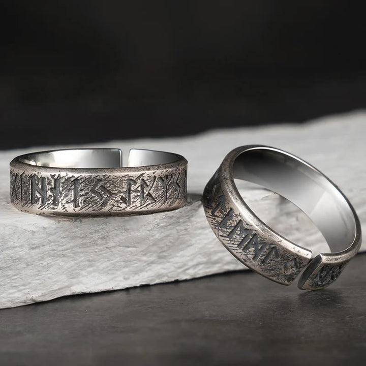 WorldNorse handgefertigtes 925er Silber Wikinger-Ring mit Rune - image 3