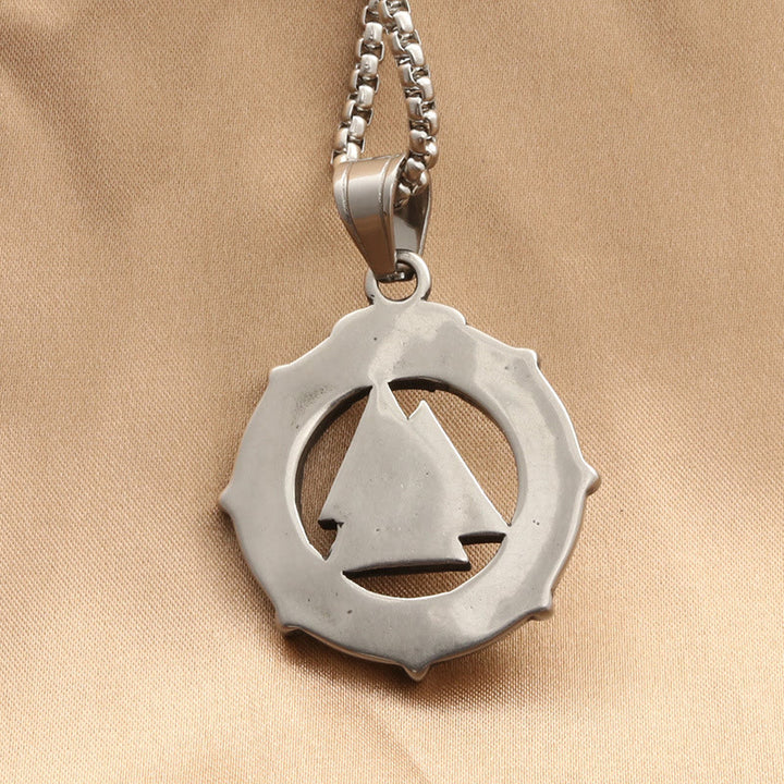 WorldNordische Valknut mit Futhark-Kreis aus der Wikingerzeit