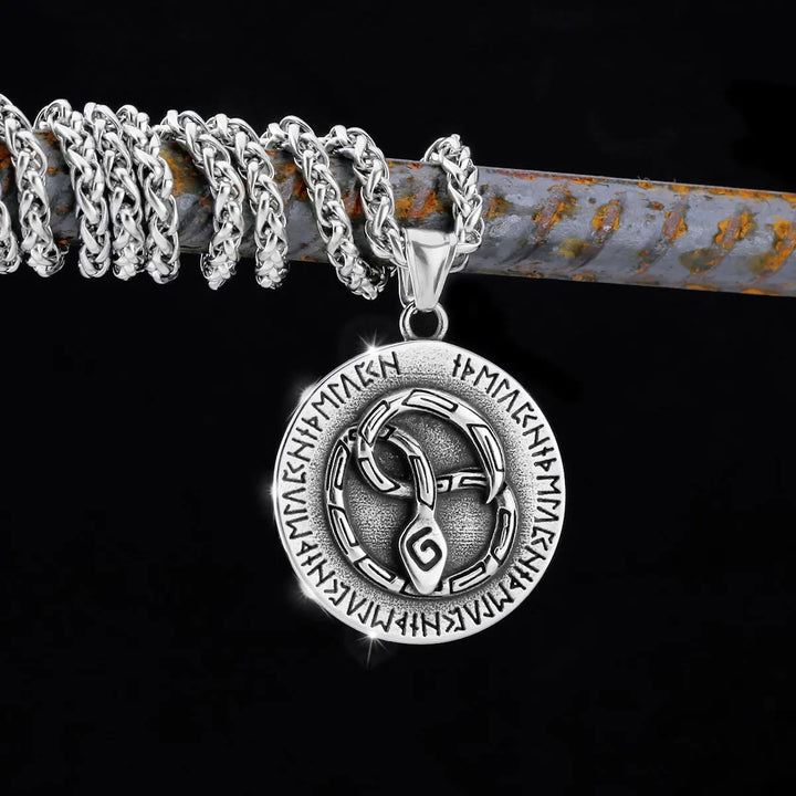 WorldNorse Nordische Schlange Odin Rune Halskette