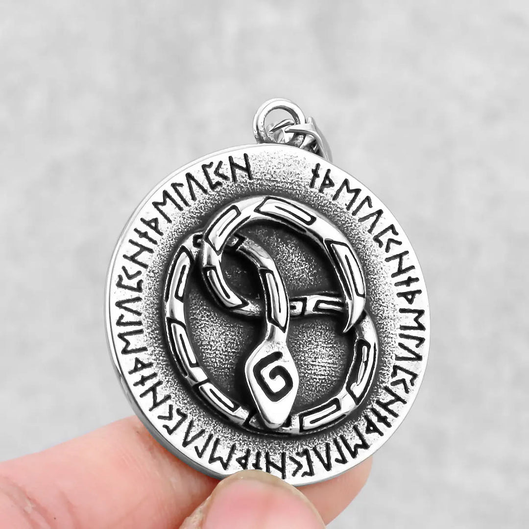 WorldNorse Nordische Schlange Odin Rune Halskette