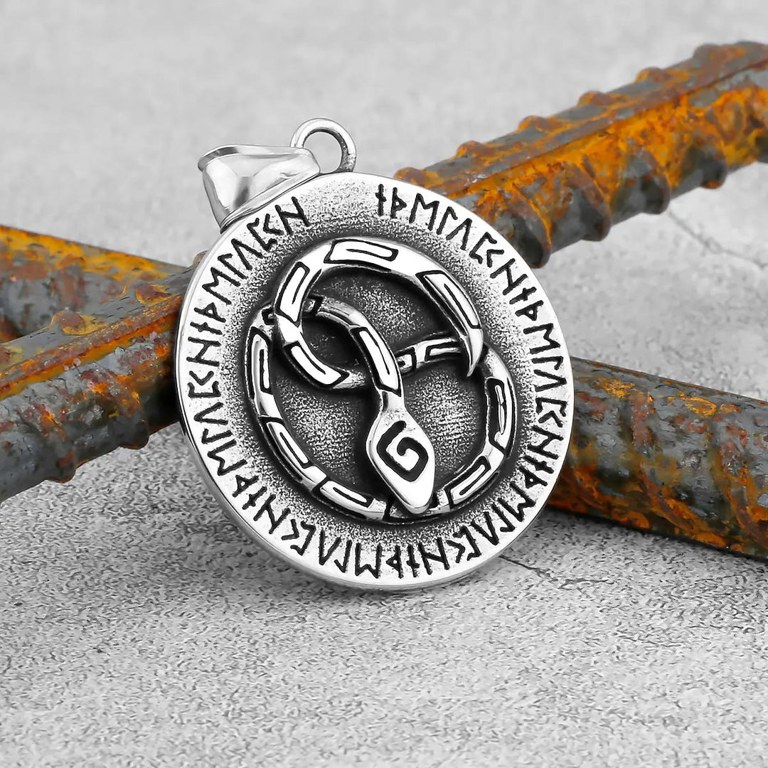 WorldNorse Nordische Schlange Odin Rune Halskette