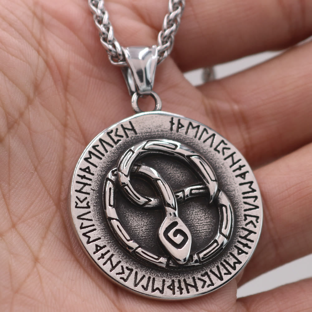 WorldNorse Nordische Schlange Odin Rune Halskette