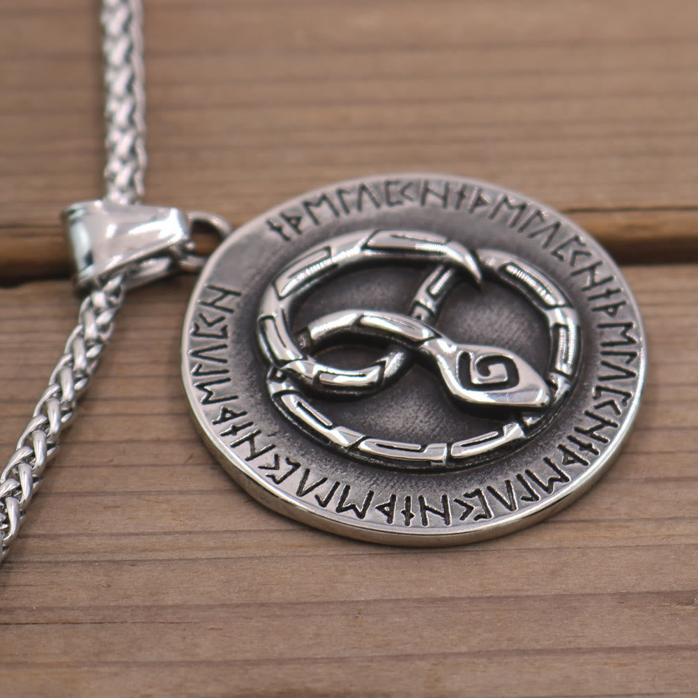 WorldNorse Nordische Schlange Odin Rune Halskette